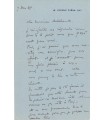 DOMERGUE Jean-Gabriel, peintre. Lettre autographe  (G 5341)