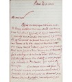 BARBEY D'AUREVILLY . Ecrivain, journaliste. Lettre autographe (vers 1856) (G 4557)