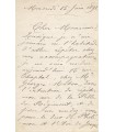 DELAQUIERRE Louise, soprano. Lettre Autographe (E 10932)