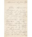 DELAQUIERRE Louise, soprano. Lettre Autographe (E 10932)