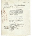 GARDANNE Gaspard, général de la révolution et de l'Empire . Pièce en patire imprimée (G 1076)