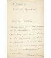 MORENO Marguerite, comédienne. Lettre Autographe (G 3067)