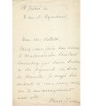 MORENO Marguerite, comédienne. Lettre Autographe (G 3067)