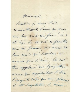 TOCQUEVILLE (François Clérel comte de), homme politique, frère du philosophe. 3 lettres autographes (G 186)