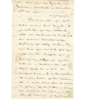 BAUDIN Charles, officier de marine. Lettre Autographe (G 545)