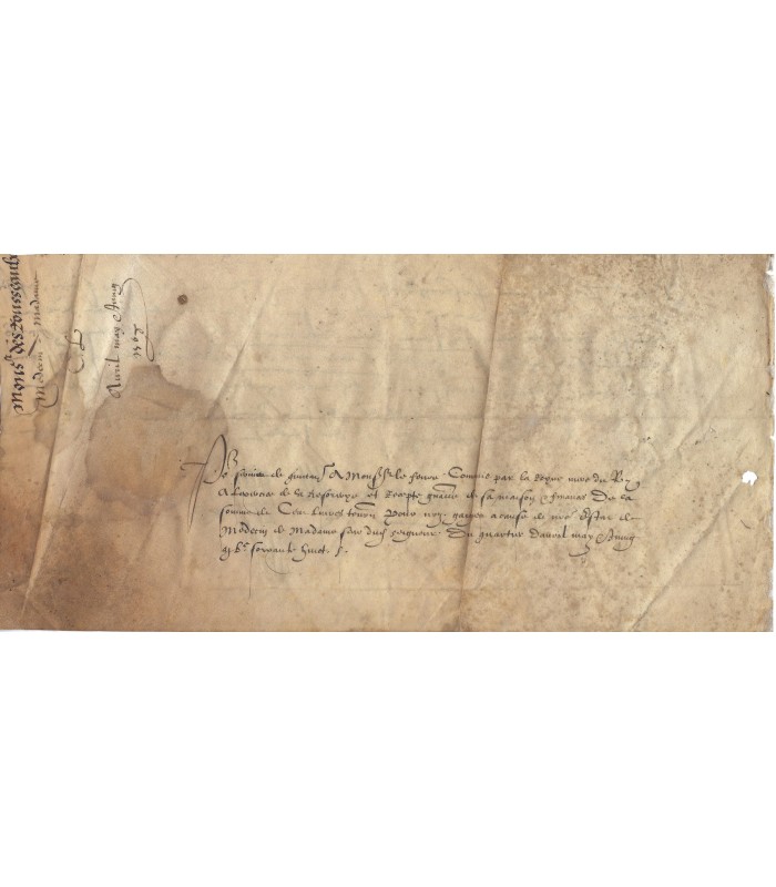 DESROUSSEAUX Jehan, médecin de la Reine Margot (G 4695)