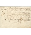 MARILLAC Michel de, surintendant des finances. Pièce S. avec qqls mots Autographes (E 10942)