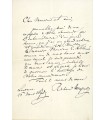 WAGNER Richard, compositeur. Lettre autographe à son ami Edouard Schuré (G 3846)