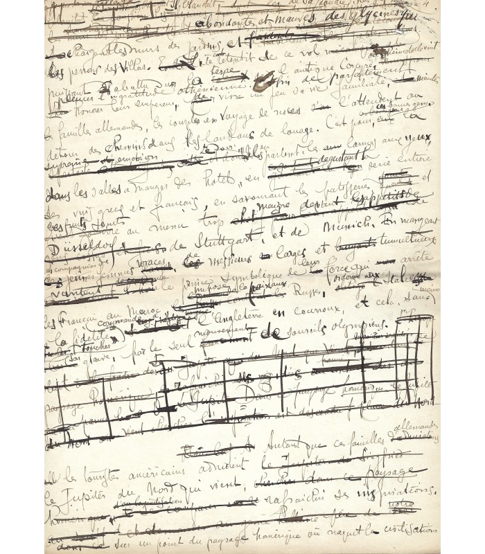 [PÂQUES ORTHODOXES] ADAM  Paul, écrivain. Manuscrit Autographe (E 1O211)