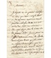 BERANGER Pierre Jean de, poète. Lettre Autographe (G 3418)