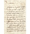 BERANGER Pierre Jean de, poète. Lettre Autographe (G 3418)