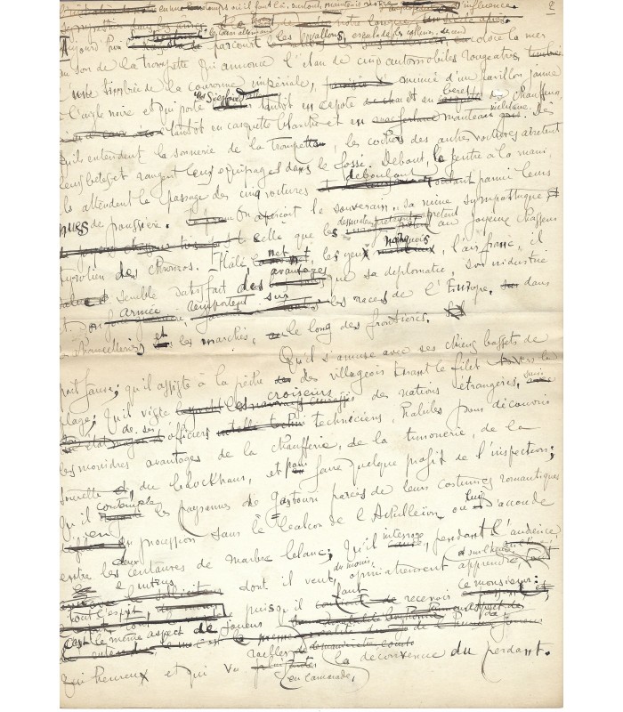 [PÂQUES ORTHODOXES] ADAM  Paul, écrivain. Manuscrit Autographe (E 1O211)