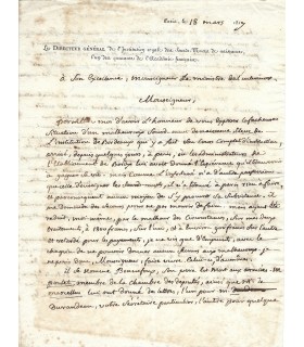 SICARD Abbé, pédagogue français. Lettre autographe (G 3375)