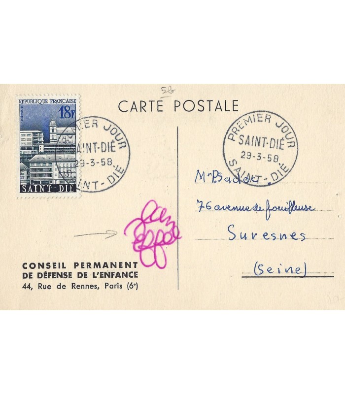 EFFEL Jean, dessinateur. Carte postale Signée (E  10949 )