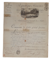 VIGNETTE EMBLEMATIQUE - PIECE IMPRIMEE EN PARTIE MANUSCRITE ( G 4600)