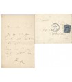 RODIN (Auguste), sculpteur et dessinateur. Billet Autographe Signé (G 5577)