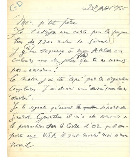 TOUCHAGUES (Louis), illustrateur et décorateur. Lettre Autographe (G 5269)