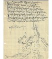 ROUVEYRE André. Ecrivain, dessinateur de presse. 3 lettres autographes (dont une avec dessin) à Jérôme Doucet (Réf. BL 25057)