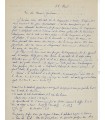 EIFFEL Gustave. Ingénieur centralien, concepteur de la Tour Eiffel.  Lettre autographe, 31 AOÛT 1912 (Réf. G 4011)