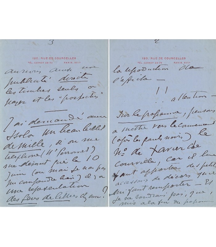 GUILBERT Yvette. Chanteuse de cabaret, elle fut immortalisée par Toulouse-Lautrec.
