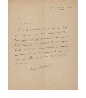 ROSTAND Jean.  Écrivain, biologiste et académicien français (Réf.  4947)