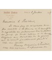 ROUX Emile, directeur de l'Institut Pasteur. Carte autographe (Réf. G 3223)