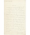 BANVILLE (Théodore de). Poète.  Lettre Autographe (G 401)
