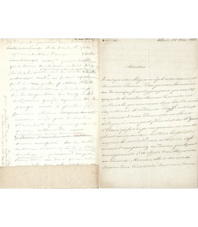 DENIS (Ferdinand) Correspondance avec Edouard Frère G 5126