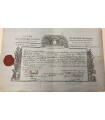 CERTIFICAT DE RECOMPENSE P.I. signée par le général de Brigade François-Pierre Amey