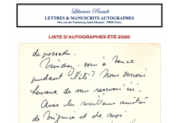 Liste d'autographes Été 2020